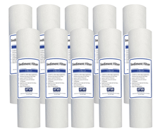Load image into Gallery viewer, 10 - Pack Compatible for GE GXWH20S Polypropylene Sediment Filter - Universal 10 - inch 5 - Micron Cartridge for GE SINGLE SUMP WHOLE HOME FILTRATION SYSTEM - Isopure Water - (10) SC25 - 10005