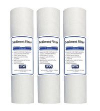 Load image into Gallery viewer, 5 Micron 10" x 2.5" Whole House Sediment Water Filter Replacement Cartridge Compatible with Any 10 inch RO Unit, Culligan/P5, Aqua - Pure AP110, 3 - Pack - Isopure Water - IPW Labeled (3) SC25 - 1005 -
