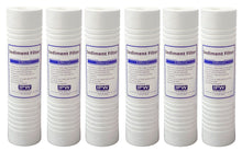 Load image into Gallery viewer, 6 - Pack Replacement for Watts VIH34APC Polypropylene Sediment Filter - 10” x 2.5” | 5 Micron - Isopure Water - (6) x SC25 - 10005