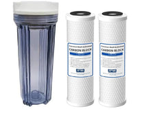 Load image into Gallery viewer, IPW Industries Inc Compatible with Water Pur Company Filter Canister & 10"x 2.5" Carbon Block Filters Water Filters