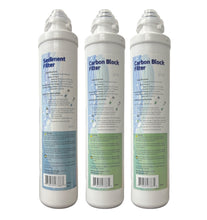 Load image into Gallery viewer, Aqua Flo QCRO Filter Replacement Kit for QCRO Set of 3 - Membrane Not Included - Isopure Water - 1x41407001/2x41407002