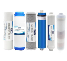 Load image into Gallery viewer, Compatible Ameritek Alkaline RO System Replacement Water Filter Kit - Isopure Water - Sed | CB | GAC | Inline | ALK | Mem