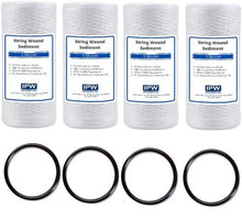 Load image into Gallery viewer, Compatible Replacement PC40 5 Micron Sediment Replacement Filter - 10" x 4.5" by IPW Industries Inc - Isopure Water - IPW : 4 x SC - 10SW - BP - 5 / 4 x HOR - 02