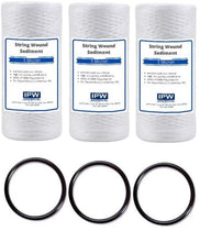 Load image into Gallery viewer, Compatible Replacement PC40 5 Micron Sediment Replacement Filter - 10" x 4.5" by IPW Industries Inc - Isopure Water - IPW : 3 x SC - 10SW - BP - 5 / 3 x HOR - 02