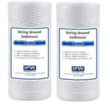 Load image into Gallery viewer, Compatible Replacement PC40 5 Micron Sediment Replacement Filter - 10" x 4.5" by IPW Industries Inc - Isopure Water - IPW : 2 x SC - 10SW - BP - 5