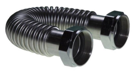 Falcon-2-I.D.-Stainless-Steel-Flex-Connector-with-2-FIP,Isopure-Water,10