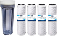 Load image into Gallery viewer, IPW Industries Inc Compatible with Water Pur Company Filter Canister & 10"x 2.5" Carbon Block Filters Water Filters