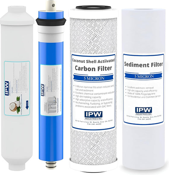 IPW-Industries-Universal-4-Stage-Under-Sink-Reverse-Osmosis-Replacement-Filter-Kit---Replace-Every-6-12-Months-for-Pure,-Refreshing-Water,Isopure-Water,
