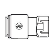 Load image into Gallery viewer, John Guest - Acetal Faucet Connector Quick Connect Fitting - Grey - UNS Unified Special - Isopure Water - CI3208U7S