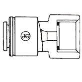 Load image into Gallery viewer, John Guest - Acetal Female Connector Quick Connect Fitting - Grey - Isopure Water - PI450822S