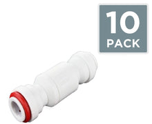 Load image into Gallery viewer, John Guest - Inline Tube Check Valve Quick Connect Fitting - Isopure Water - 10 Pack x 3/8CV