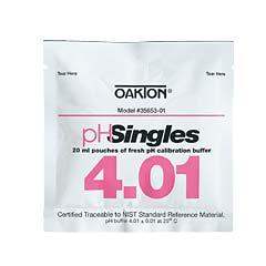 Oakton-(WD-35653-01)-pH-4.01-Pouches-20-Box,Isopure-Water,1