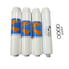 Load image into Gallery viewer, Omnipure Q5605, (2) Q5633,& Membrane Replacement Sediment Carbon Filter Cartridge Set w/ Membrane by IPW Industries Inc. - Isopure Water - (1) Q5605 (2) Q5633 (1) 36 GPD