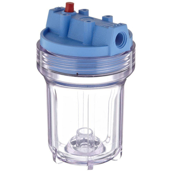 Pentek---Slim-Line-5-Filter--Housing---Blue-Cap-/-Clear-Sump,Isopure-Water,3