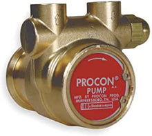 Load image into Gallery viewer, Procon - Rotary Vane Series 2 - Brass Pumps - Clamp On - 3/8" NPT - Isopure Water - 102A080F11BA225