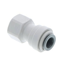Load image into Gallery viewer, John Guest - Acetal Female Connector Quick Connect Fitting - Grey British Standard Pipe Thread (BSPT)