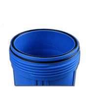 Load image into Gallery viewer, PureT - B908 Series - 20" Big Blue Double O - Ring Filter Housing Black Cap / Blue Sump - Isopure Water - B908 - BK34 - PR