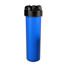 Load image into Gallery viewer, PureT - B908 Series - 20" Big Blue Double O - Ring Filter Housing Black Cap / Blue Sump - Isopure Water - B908 - BK34 - PR