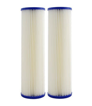 Load image into Gallery viewer, Whole House 20" x 4.5" Full Flow Pleated Sediment Filter Replacement Cartridge 1 Micron - Isopure Water - 2xIPW - 2045 - Pleated - 1mic
