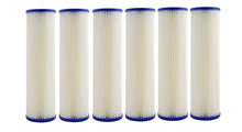 Load image into Gallery viewer, Whole House 20" x 4.5" Full Flow Pleated Sediment Filter Replacement Cartridge 1 Micron - Isopure Water - 6xIPW - 2045 - Pleated - 1mic
