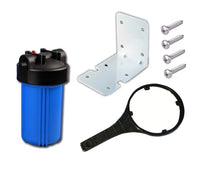 Load image into Gallery viewer, DIY - 10" x 4.5" Whole House Filtration System - Universal Water Filter Housing, Carbon Block Filter Cartridge, Bracket, and Wrench Included - 1" NPT Port