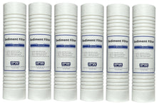 Load image into Gallery viewer, 1 Micron 10&quot; x 2.5&quot; Grooved Sediment Water Filter Replacement Cartridge | 6 - Pack - Isopure Water - (6) HCG09870001
