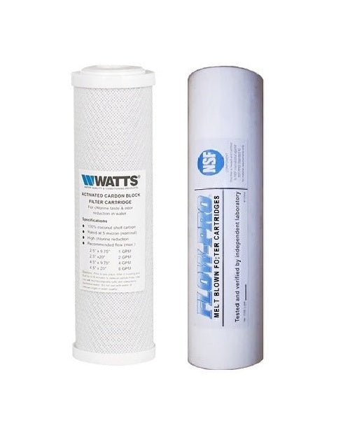 Watts-Premier-Bi-Annual-2-Pack-RV-Filtration-Kit-for-4-Stage-RO-TFM-4SV-and-ZeroWaste-RO-Reverse-Osmosis-System,-Water-Filter-Replacement,-Sediment-Filter,-Carbon-Pre-Filter,Isopure-Water,12