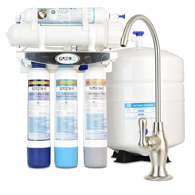 Pure-T E3RO550-EZ Slim Reverse Osmosis Water Filter System - 50 Gallons Per Day