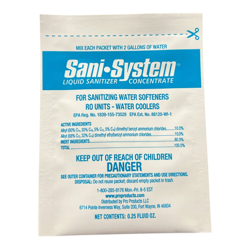 Sani-System (SS24N) Liquid Sanitizer Concentrate | 0.25 Ounce Packet