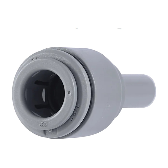 John-Guest-(PI131216S)-Acetal-Gray-Enlarger-Stem-OD-3/8-in-Tube-OD-1/2-in,Isopure-Water,8