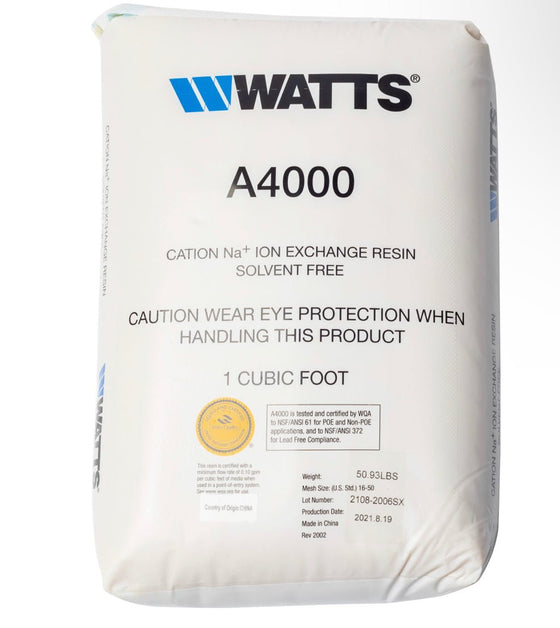 Alamo Brand (A4000) Cation Water Softening Resin 1 CF Bag