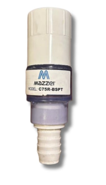 Mazzei-(C75R-BSPT)-1.25-Check-Valve-for-2-Injectors-PVC-(Replacement-for-Valve-incl.-in-KR282-BSPT-Kit),Isopure-Water,7