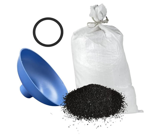 IPW-Industries-Compatible-Pelican-PC600-R-Bulk-Refill-Coconut-Shell-Activated-Carbon-for-Whole-House-Water-Filter,-with-Funnel-and-Tank-O-Ring,Isopure-Water,2