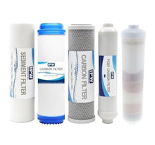 Load image into Gallery viewer, Compatible Ameritek Alkaline RO System Replacement Prefilter and Postfilter Kit - Isopure Water - Sed | CB | GAC | Inline | ALK
