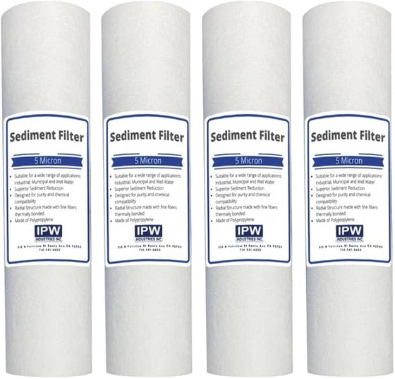 IPW-Industries-Inc.-Compatible-to-EQ-304-Replacement-10-Inch,-Sediment-Pre-filters-for-Whole-House-Water-Filter-Systems,-White,-Pack-of-4,Isopure-Water,1