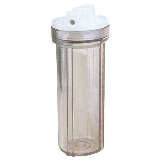 Flomatic-(FH4200CW12)-10-Filter-Housing-1-2NPT-Clear-White,Isopure-Water,1