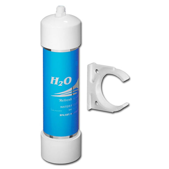 H2O-INTERNATIONAL-COUNTERTOP--(H2O-RC)-Inline-GAC/KDF-Icemaker-Filter-with-Quick-Connect-1/4”-Fittings,-includes-clip,Isopure-Water,7