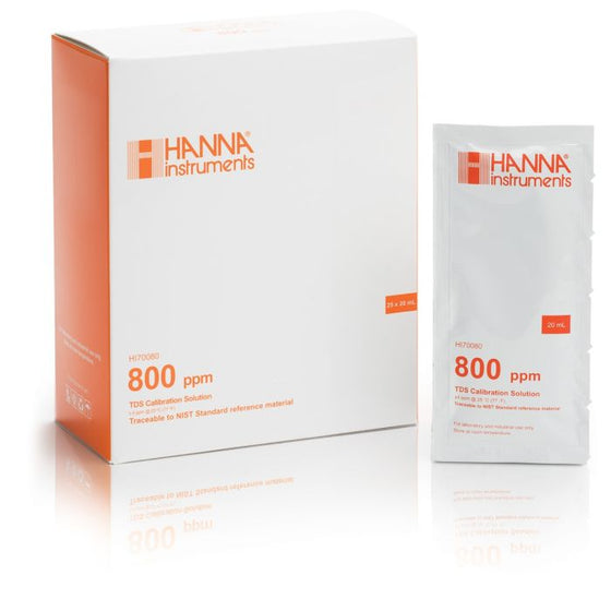 Hanna-(HI70080P)-800-ppm-(mg-L)-25-x-20-mL-sachets,Isopure-Water,12