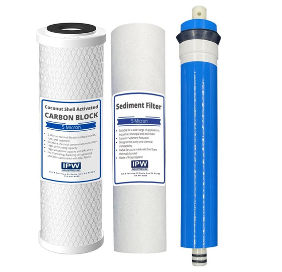 Hydro-Logic-Stealth-RO100-Compatible-Three-Filter-Pack---100-GPD-RO-Membrane,-Carbon,-Sediment-Filter-for-Hydrologic-Systems-by-IPW-Industries-Inc,Isopure-Water,7