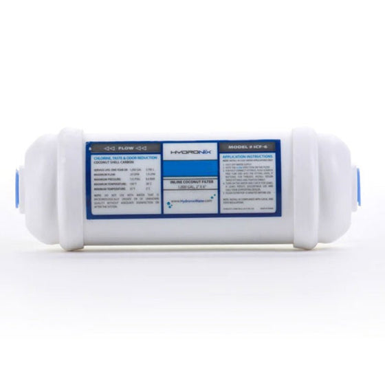Hydronix-(ICF-6)-6-x-2-Inline-Coconut-Carbon-Filter-1000-Gallon,Isopure-Water,9