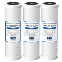 Load image into Gallery viewer, IPW Industries Inc - 3 Pack Carbon Block Water Filter Cartridges Compatible with DWC30001, WFPFC8002, FXWTC, WHEF - WHWC, WHKF - WHWC Models  Whole House Replacement Water Filter Cartridge, 5 Micron - 10&quot; - Isopure Water - IPW3xCBCO - 10 - 5
