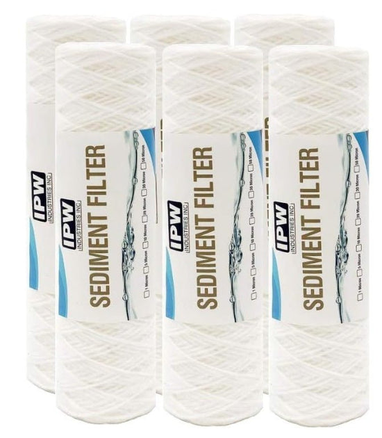 IPW-Industries-Inc.String-Wound-Water-Filter-for-Universal-Whole-House-Replacement-Cartridge-Sediment-Filters-for-Well-Water-10-x-2.5---6-Pack,Isopure-Water,2