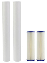 Load image into Gallery viewer, IPW Industries Inc. Compatible to EQ - 304 - 20 and EQ - PFC.35 Whole House Water Filters Pre Filters and Sub Micron Post Filters (4) - Isopure Water - 2xsc25 - 20005/2xwpc0.35 - 975
