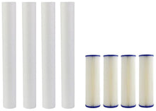 Load image into Gallery viewer, IPW Industries Inc. Compatible to EQ - 304 - 20 and EQ - PFC.35 Whole House Water Filters Pre Filters and Sub Micron Post Filters (8) - Isopure Water - 4xsc25 - 20005/4xwpc0.35 - 975
