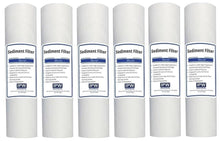 Load image into Gallery viewer, IPW Industries Inc. Compatible to GXWH04F, GXWH20F, GXWH20S, GXRM10, GX1S01R Compatible Filters - 5 Micron Water Filter Cartridges - 10&quot; x 2.5&quot; - Pack of 6 - Isopure Water - (6) SDC - 25 - 1005NL
