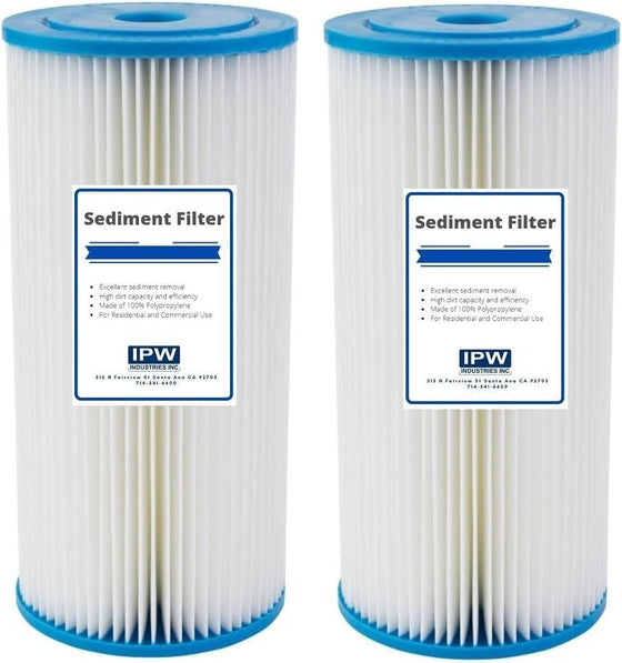 IPW-Industries-Inc.-(PBB-P10)-10-x-4.5-Whole-House-Heavy-Duty-Pleated-Sediment-Pre-Filter----Pack-of-2,Isopure-Water,4
