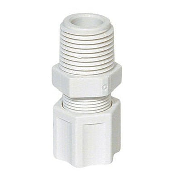 Jaco - Male Connector Fitting with Ferrule Nut and Integral Sleeve - Kynar