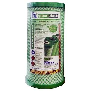 KX Technologies - FXB10PB1- 10" x 4.5" Filtrex Ecocarb GreenBlock PB1- 1 Micron - Carbon Block Lead/Chlorine Filter