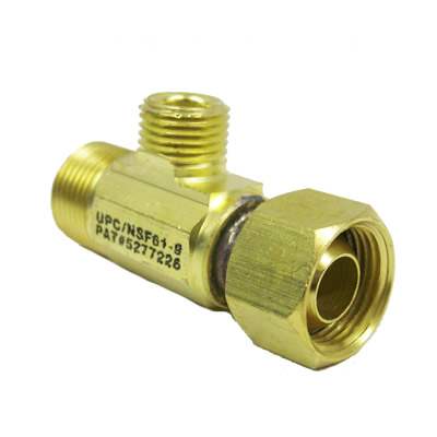 Max-Adaptor-(65-4000NL)-Brass-1/2-NPT-x-1/2-NPT-x-1/4-C-(No-Adapter)---Lead-Free,Isopure-Water,10