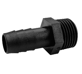 Mazzei-(TA-550F)-1/2-Male-NPT-x-1/2-Hose-Barb---Polypropylene,Isopure-Water,1